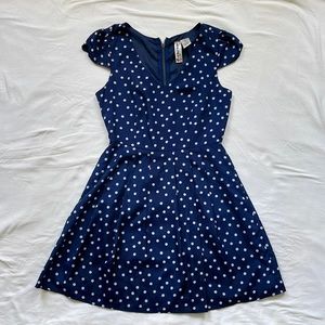 Mimi Chica Blue Polka Dot Dress